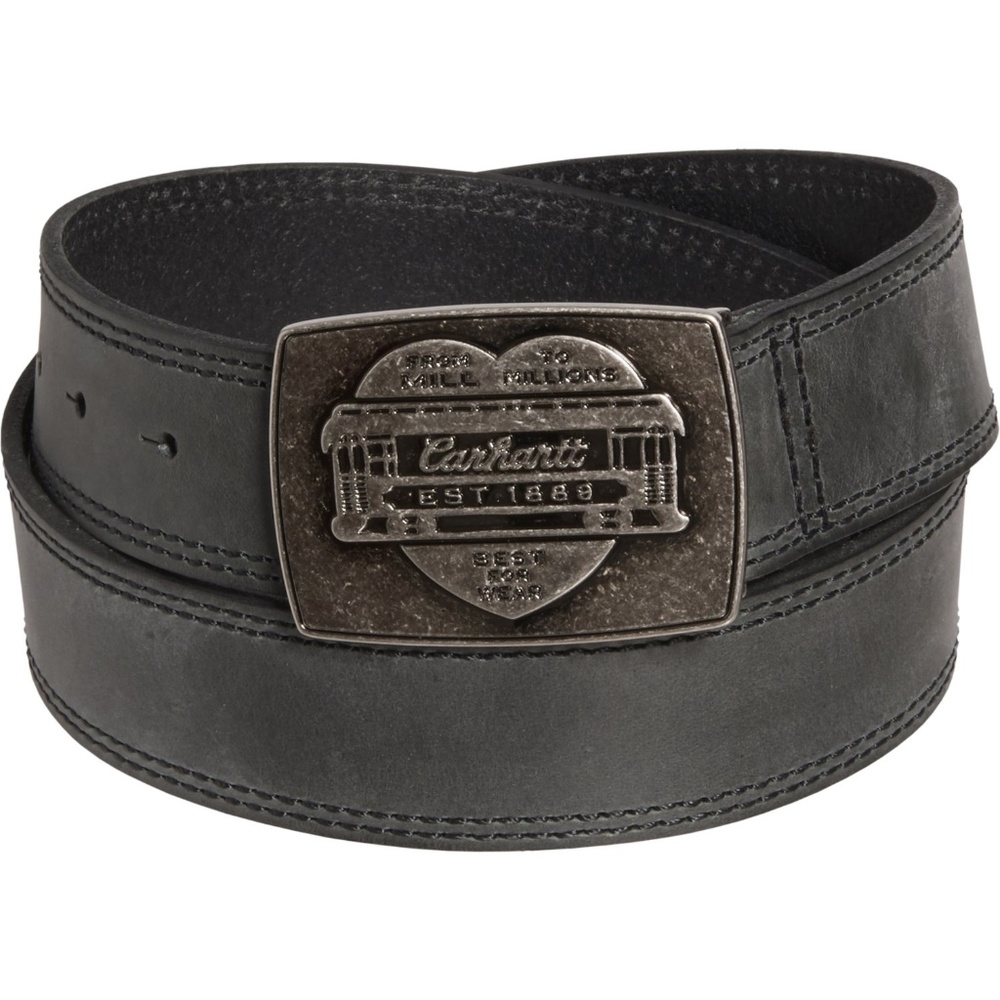 Carhartt Trolley Plaque Leather Belt - Picture 4 of 7